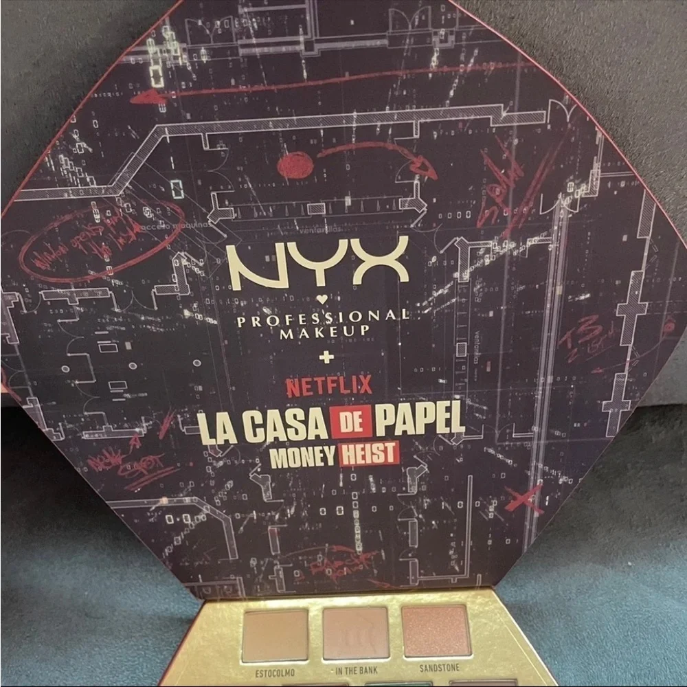 RARE NYX x Money Heist (La Casa de Papel) 32 Pan Mask Eyeshadow Palette
